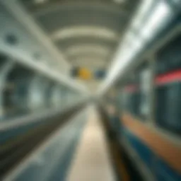 Dubai Metro station during peak hours