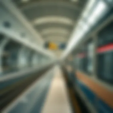 Dubai Metro station during peak hours