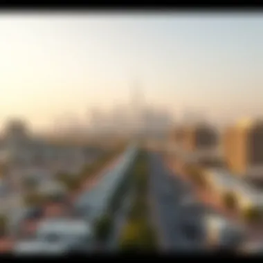 A modern skyline view of Qusais showcasing urban development